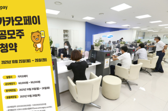 카카오페이, 공모주 청약 경쟁률 29대 1…증거금 5조6000억원 돌파