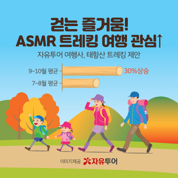 자유투어, ASMR 트레킹 여행