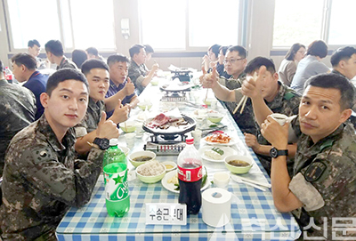 “한우고기 먹고 국력 튼튼히”