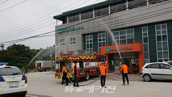 목포소방서, 섬지역 유관기관 합동소방훈련 실시