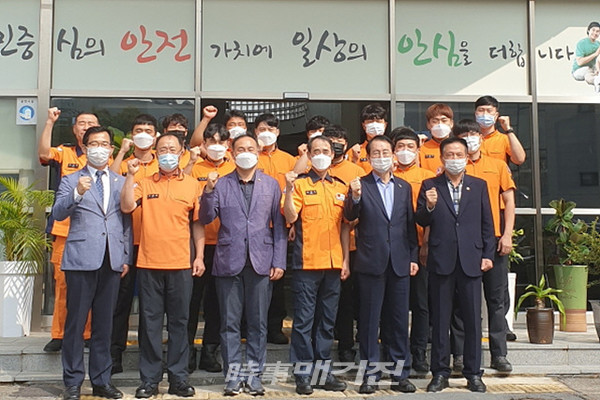 목포소방서, 김원이 국회의원 추석 격려 방문