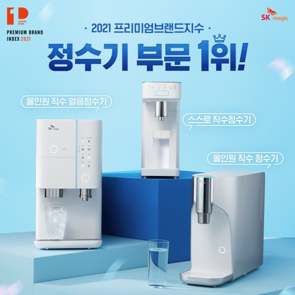 SK매직, 2021 프리미엄브랜드지수 1위 석권...한국 대표, K-정수기로 자리잡아