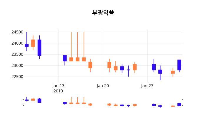 (부광약품정보) 주가 1.32% 23,100원