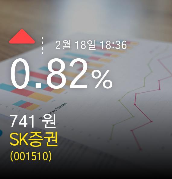 (SK증권주가)  0.82% 741원 마감