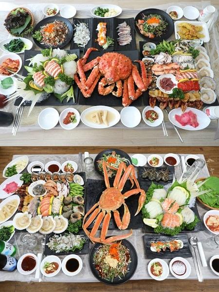 인천 소래포구 맛집 해남수산 횟집, 싱싱한 킹크랩, 대게, 굴찜(석화찜)으로 인기