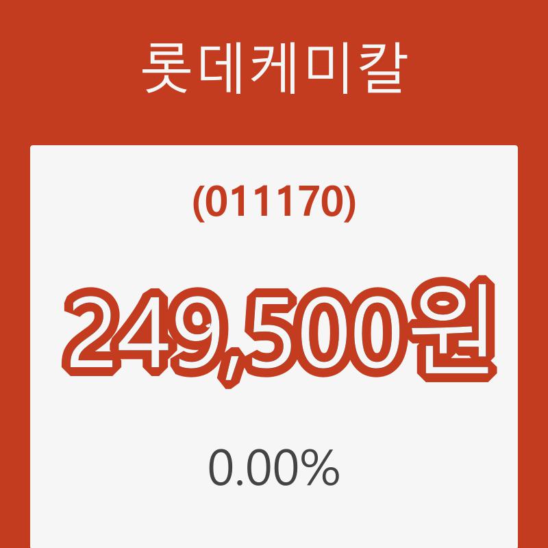 (국내주식)17일 롯데케미칼주가 변화에 주목, 전일대비 0.00% 변동성 기록