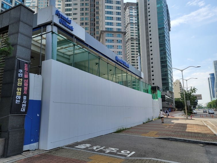 [가봤더니] 반대 무색해진 여의도 주유소부지 오피스텔 개발