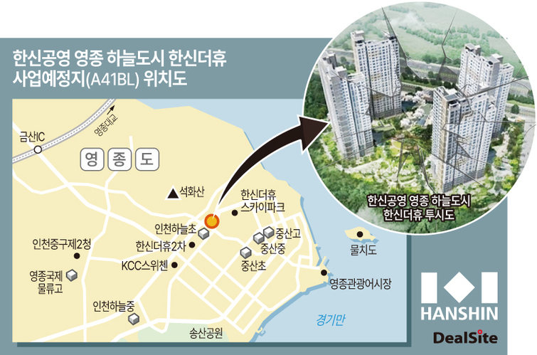 영종 하늘도시 한신더휴 인허가 발목에 토지대금 미납