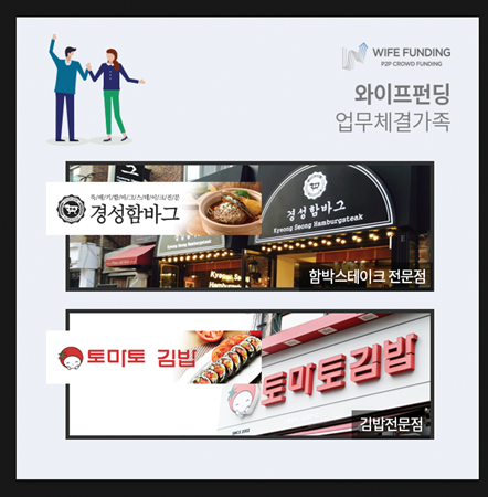 와이프펀딩, 우리동네 F&B·푸름F&S와 업무 제휴