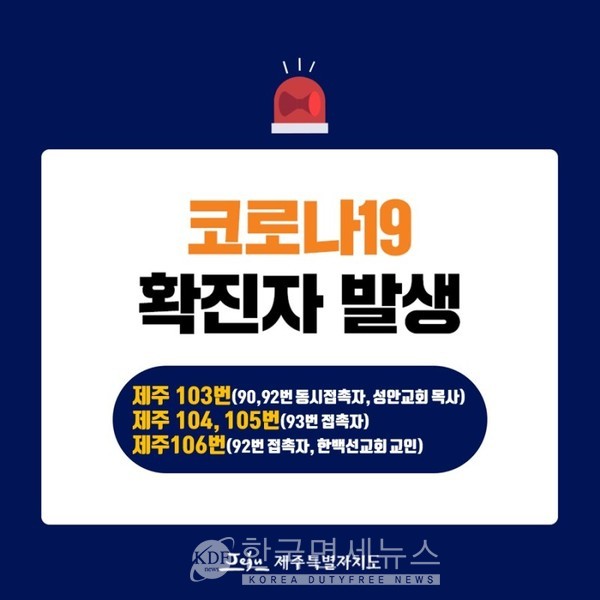 제주 교회 관련 집단 발생 中-제주성안교회 한백선교회 은성복지관 등 [코로나19, 10일]