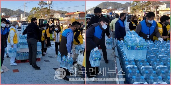 GS리테일, 가뭄 식수난 완도에 생수1만병 긴급지원 [kdf donation]