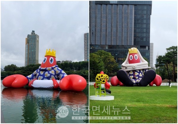 롯데월드몰 오픈 10주년 기념 필립 콜버트 초대형 랍스터 전시