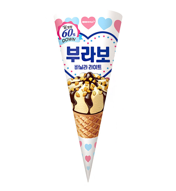 해태아이스, 당 함량 낮춘 ‘부라보 바닐라 라이트’ 출시