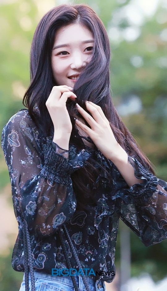 [BIG포토] 다이아(DIA) 정채연, 밤하늘의 샛별보다 더 빛나는 챈의 미소