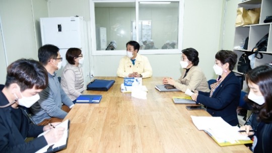 순천시의회 허유인 의장, 자활근로 사업장 현장 방문