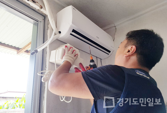 양주시, 독거노인 16가구 에어컨 설치