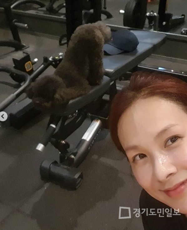 채연, 40대 나이 실화? 강아지에 대한 애정 듬뿍...짜장아, 누나 운동가기 격하게 싫어