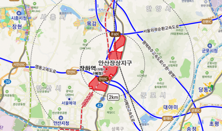 3기 신도시 ‘안산장상’에 신안산선 장하역 신설
