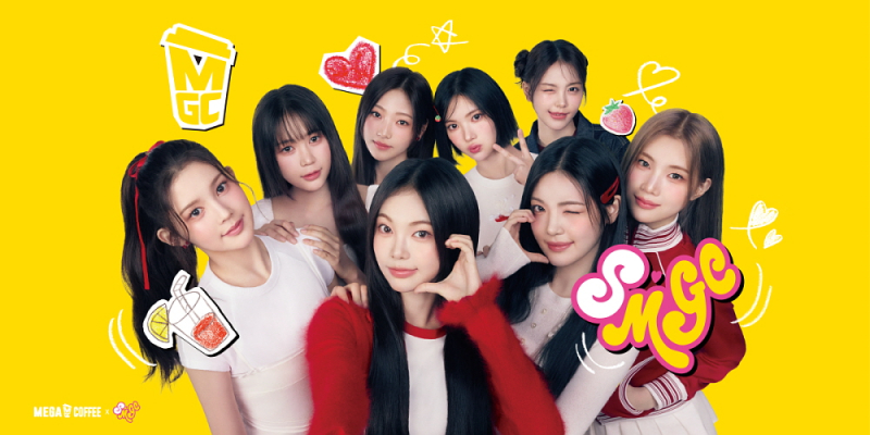 메가MGC커피XSM, 하츠투하츠 컬래버로 SMGC 캠페인 첫 론칭
