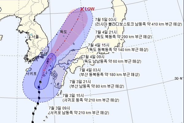 최대 400mm 폭우 동반이라던 비의 신, 비는 커녕...