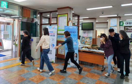용담2동주민센터, 제주소방서 삼도119센터 합동 소방훈련 실시