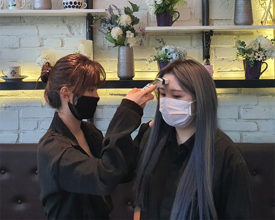 코로나 안심 인증 매장, 신도림미용실 보그헤어 신도림역점