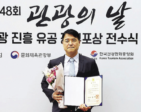 통도파인이스트GC 김은수 대표이사 노사 상생 공로 인정 국무총리 표창
