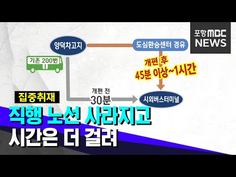 직행 노선 사라지고 시간 더 걸려
