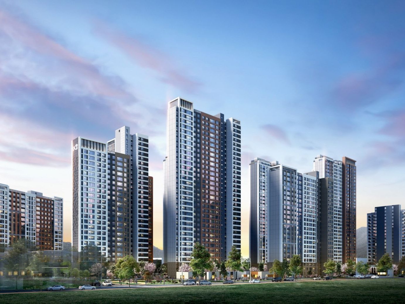 서대구센트럴자이 아파트 투시도