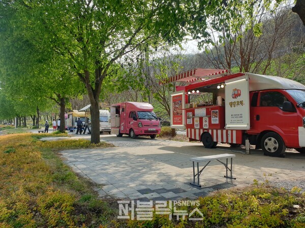 새로운 진천 농다리와  음식의 만남 …  푸드트럭 5대 영업  시동
