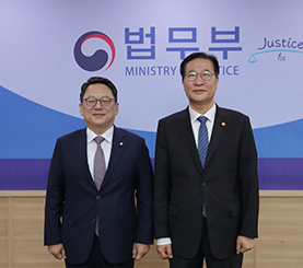 박성재 법무-김영훈 변협 회장 면담 진행