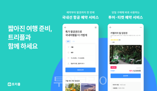트리플, 코로나19로 짧아진 여행준비 맞춰 원스톱 여행서비스 강화