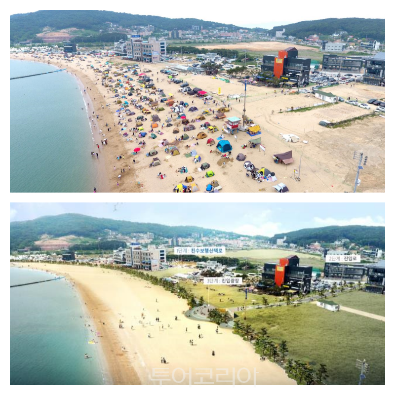 인천 왕산해수욕장, 경관 개선 및 관광인프라 확충..관광객 유치 나선다