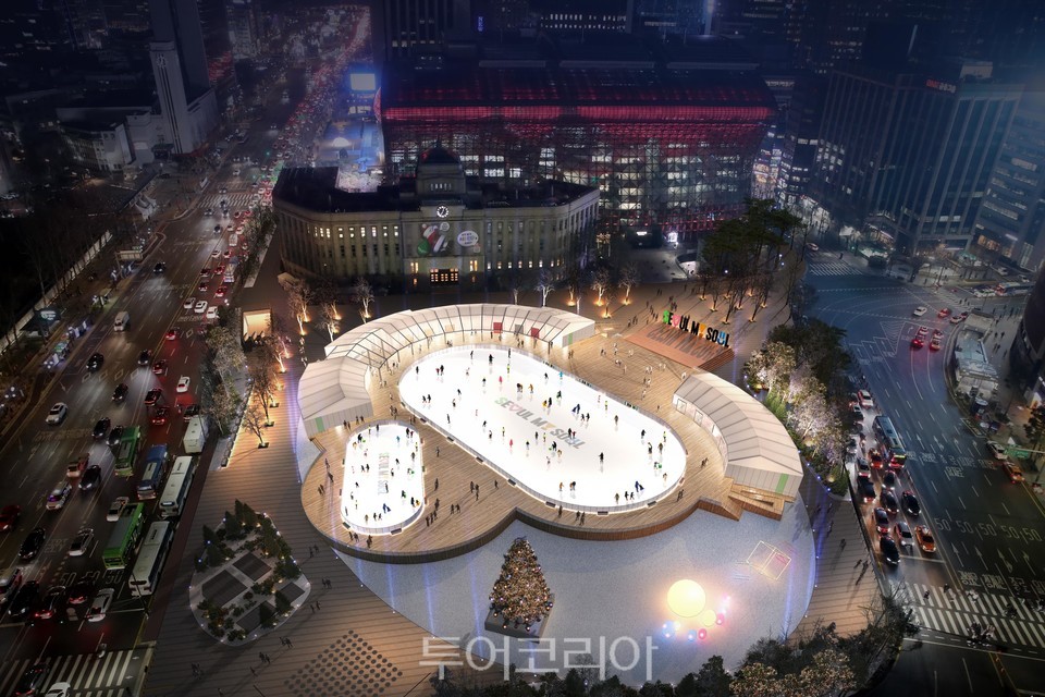 겨울철 천원의 행복 서울광장 스케이트장 20일 개장