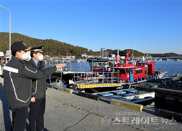 창원해양경찰서 유충근 서장, 취임 후 첫 관할 파출소 치안현장점검 나서