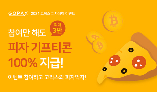 고팍스, 피자데이 이벤트 진행