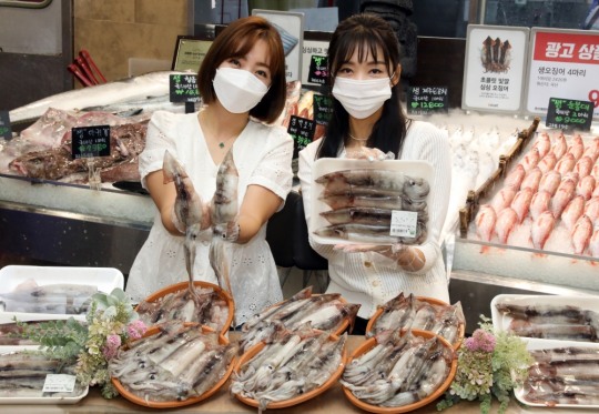 오징어 4마리 9680원? 이마트, 제철 국산 생오징어 맛보세요!