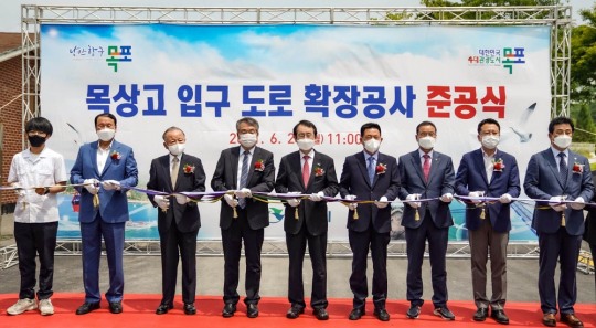 목포시, 목상고 입구 도로 확장공사 매조지
