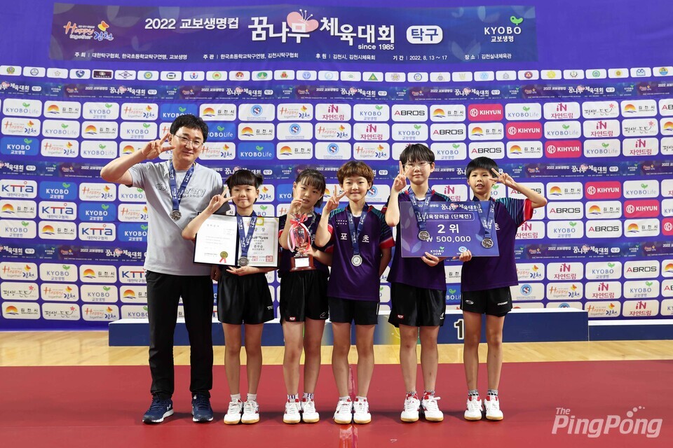 의정부새말, 교보컵 꿈나무탁구대회 여자단체전 우승!
