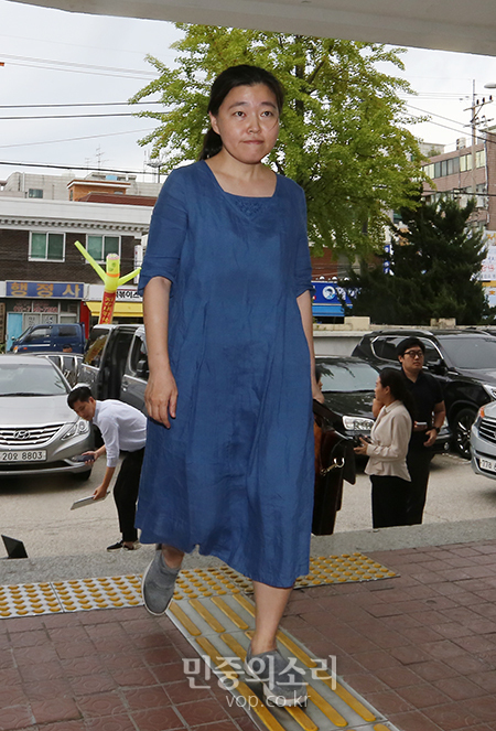 임은정 부장검사 고발인 조사 받으러 두번째 출석[포토]