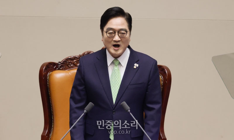 우원식 국회의장, 제432회 국회 임시회 개회식서 개회사