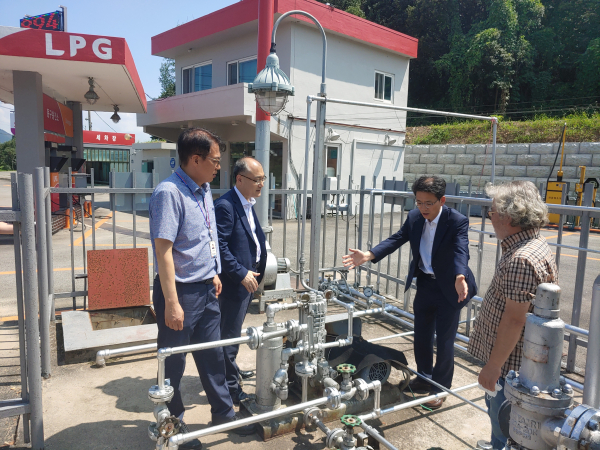 이수부 가스안전공사 부사장, 밀양 수해 취약 LPG충전소 점검