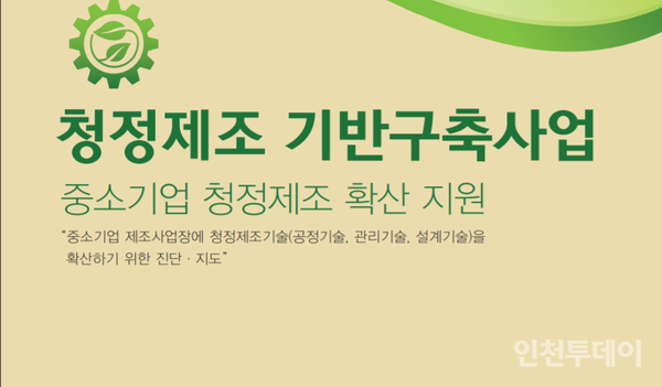 인천시, 중소기업 제조공정 청정화 사업 실시