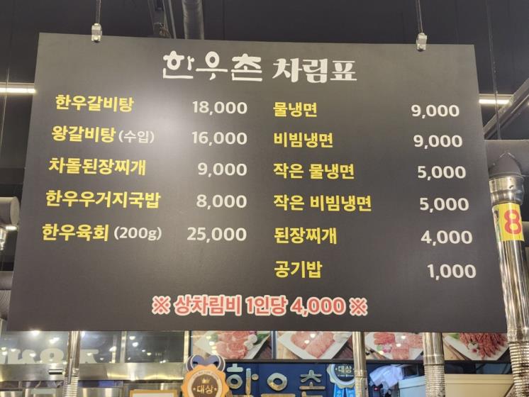 마장동 우시장 정육 식당, 식당 사용 설명서