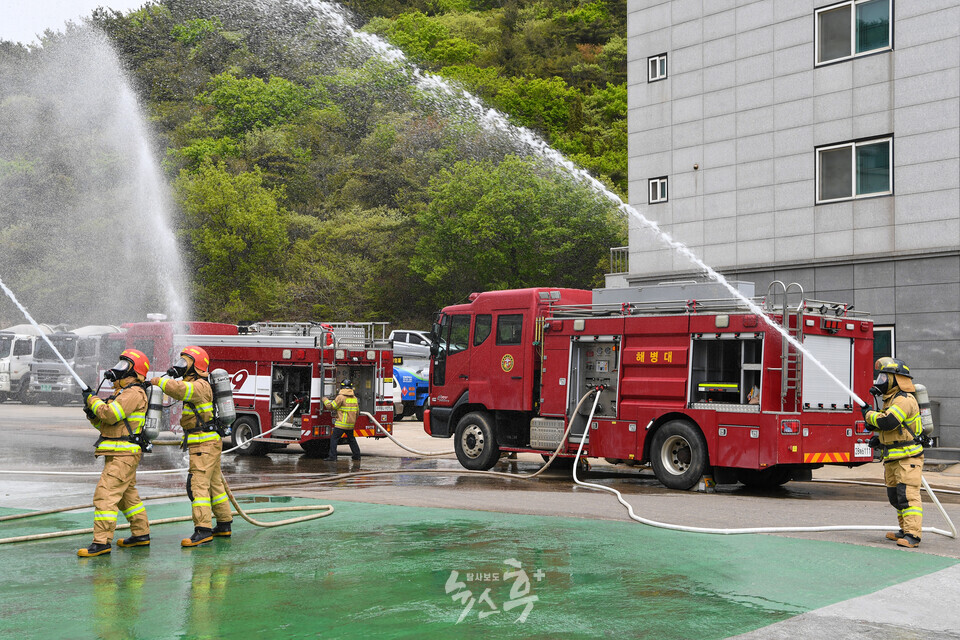해병대 연평부대, 민ㆍ관ㆍ군ㆍ경 합동 소방훈련 실시