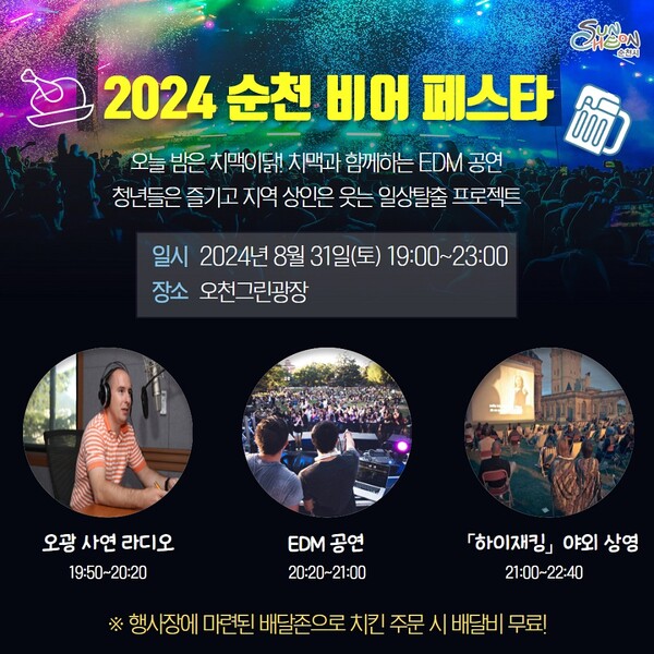 순천서 8월 31일 비어 페스타 개최