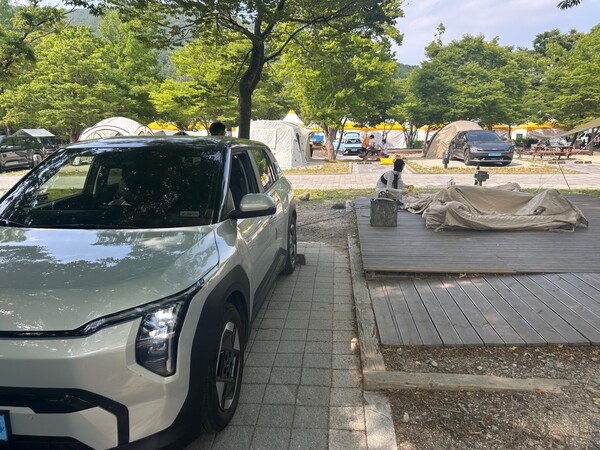 전기차 타고 자연 속으로…설악산서 전기차 캠핑축제 성황