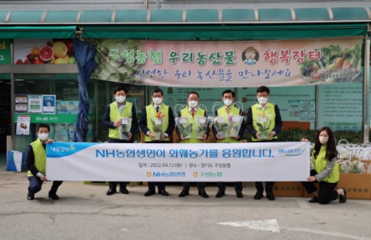 NH농협생명 화분 나눔행사 실시