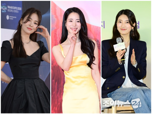 송혜교x수지x임지연, 손도장 꾹…청룡시리즈어워즈 핸드프린팅