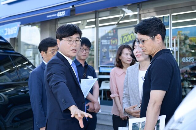 변광용 거제시장, 연초고등학교 주변 통학환경 점검